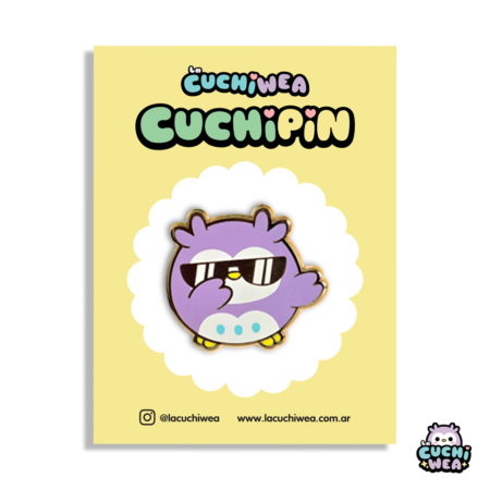Cuchiwea Cool 🦉🕶 - Hard enamel pin