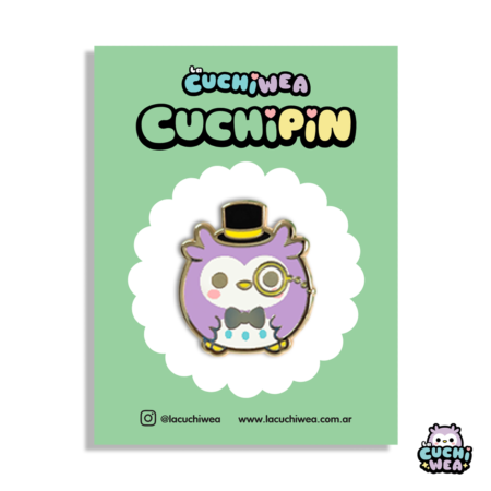 Caballero Cuchiwea 🦉🎩 - Hard enamel pin