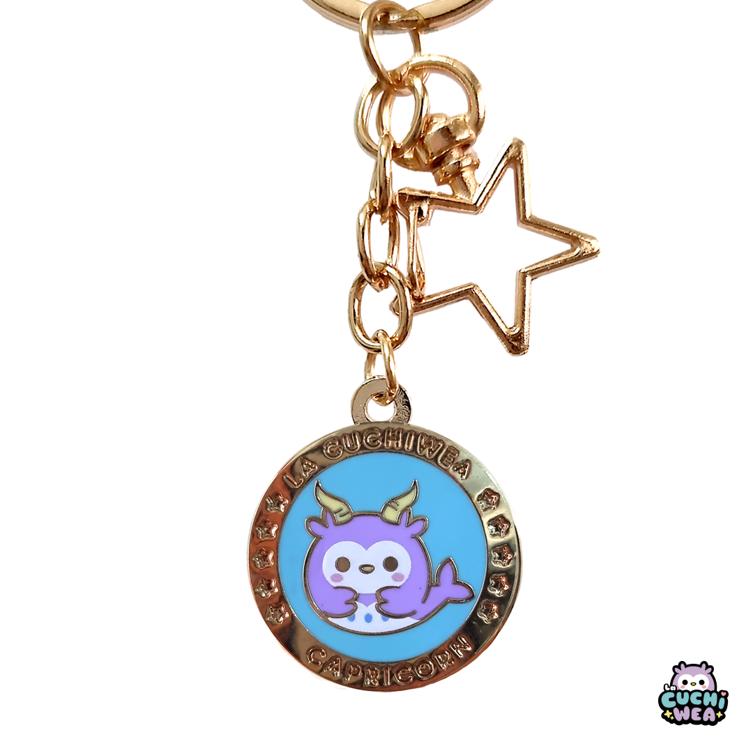 Llaveros hard enamel signos zodiacales La Cuchiwea 🦉💖 - Imagen 2