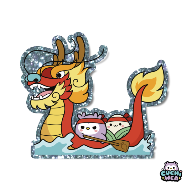 Sticker de vinilo - Bote del dragón 🐉
