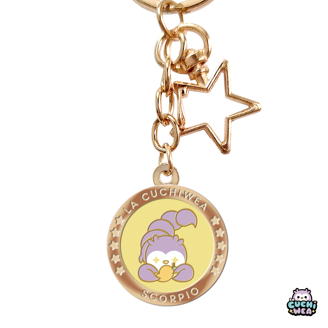 Llaveros hard enamel signos zodiacales La Cuchiwea 🦉💖 - Imagen 12