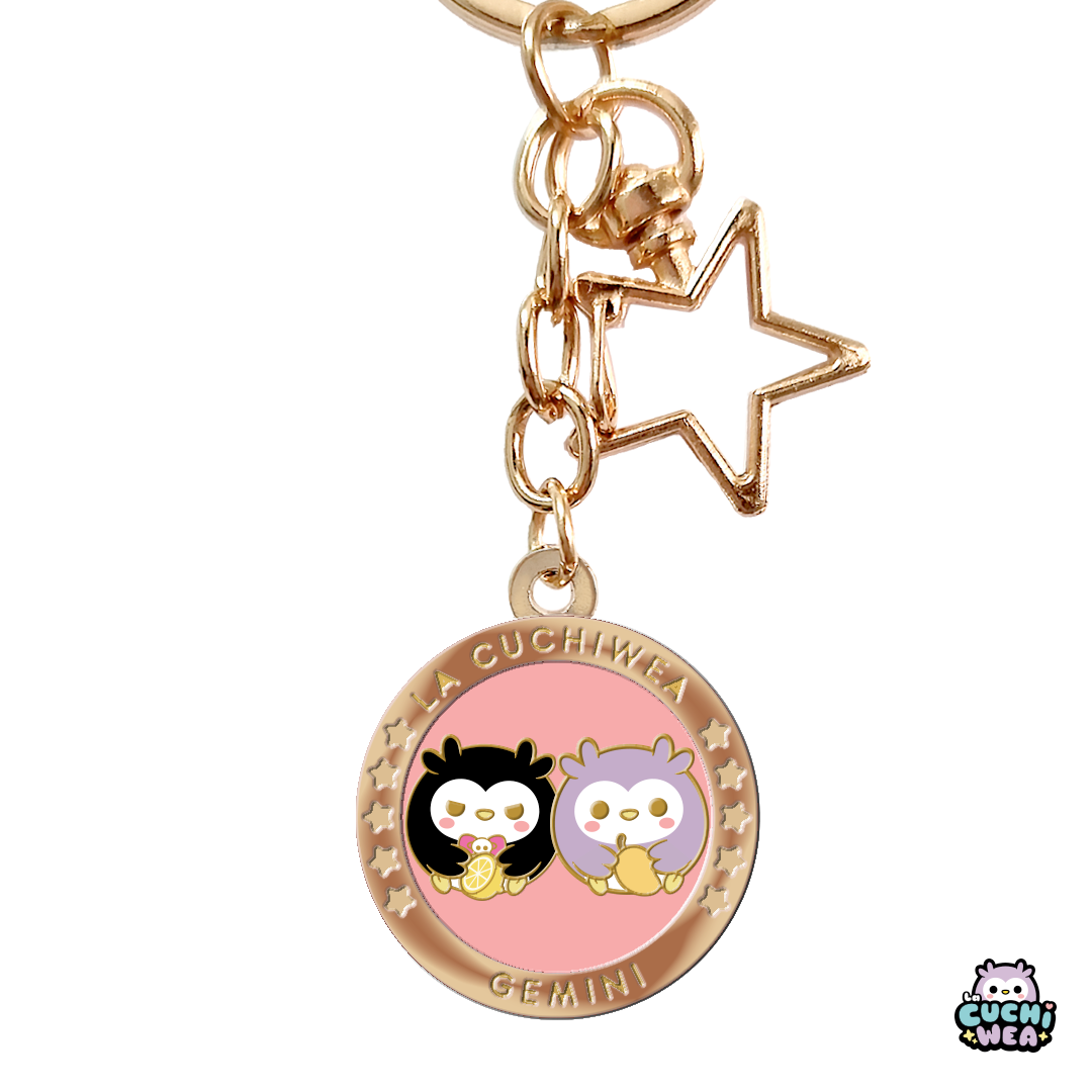 Llaveros hard enamel signos zodiacales La Cuchiwea 🦉💖 - Imagen 7