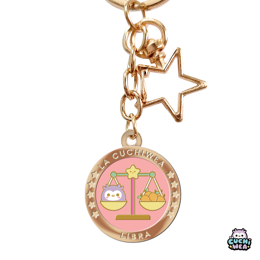 Llaveros hard enamel signos zodiacales La Cuchiwea 🦉💖 - Imagen 11